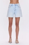 Pistola Andie High Waist Denim Cutoff Shorts In Blue
