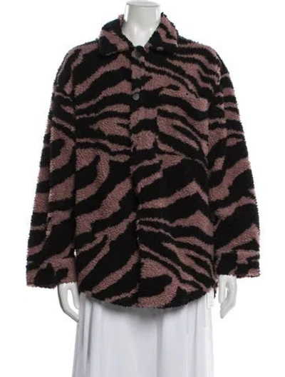 Pre-owned Pistola Animal Print Jacket In Black