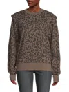 Pistola Animal Print Sweatshirt In Brown In Brown