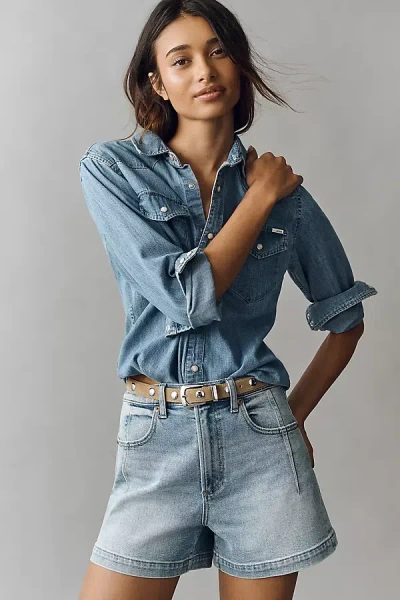 Pistola Aoki Denim Shorts In Blue