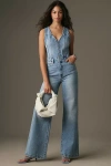 Pistola Aria Denim Jumpsuit In Essence In Blue