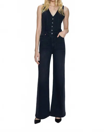 Pistola Aria Fitted Vest Jumpsuit In Mulholland In Blue