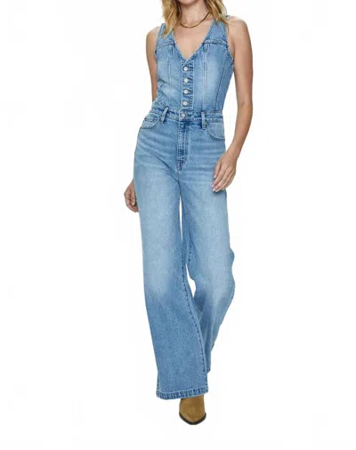 Pistola Aria V-neck Jumpsuit In Essence In Blue