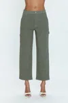 Pistola Ashton Straight Leg Utility Pant In Wild Fern In Green