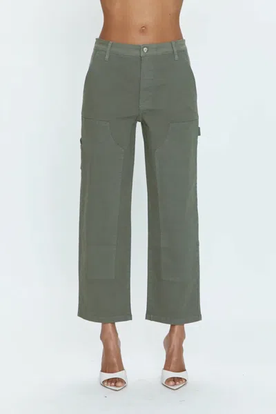Pistola Ashton Straight Leg Utility Pant In Wild Fern In Green