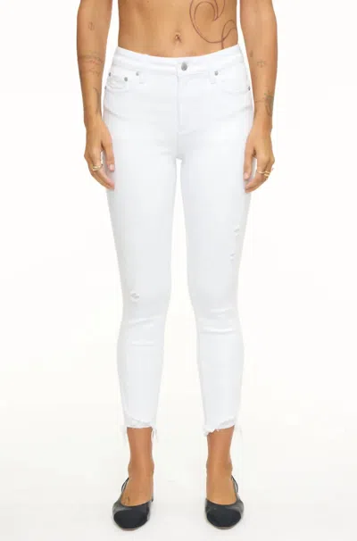 Pistola Audrey Crop Jean In Seashell In Multi