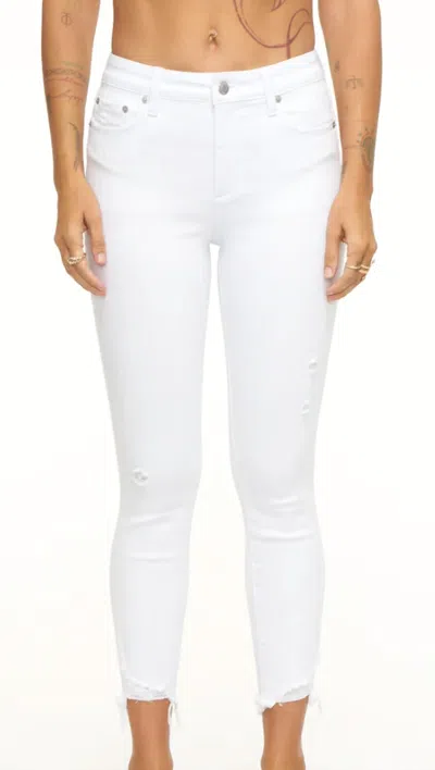 Pistola Audrey Crop Skinny Jeans In White