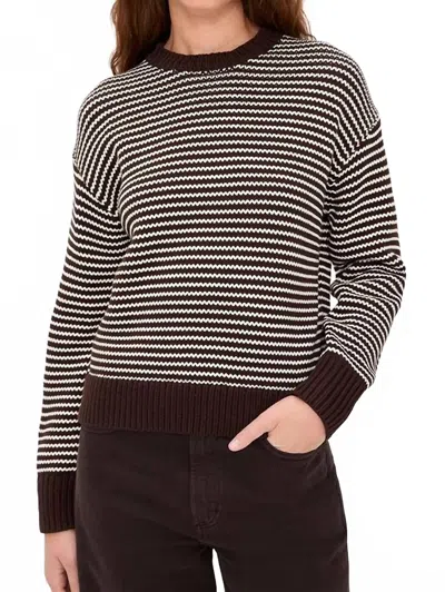 Pistola Aura Crewneck Sweater In Mocha In Brown
