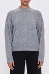 Pistola Aura Rhinestone Crewneck Sweater In Gray
