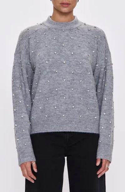 Pistola Aura Rhinestone Crewneck Sweater In Multi