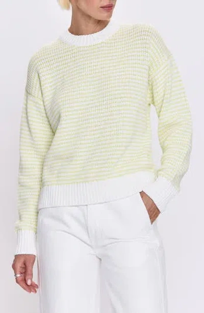 Pistola Aura Stripe Sweater In Limeade