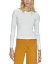 Pistola Bailey Long Sleeve Crewneck Tee In Ivory In White