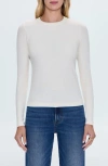 Pistola Bailey Long Sleeve Rib T-shirt In Le Blanc