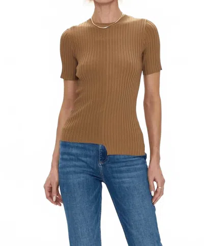 Pistola Beatrice Sweater Tee In Chestnut In Brown