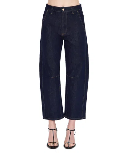 Pistola Beau High Rise Barrel Jeans In Nightfall