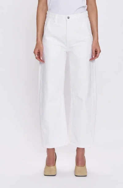 Pistola Beau High Rise Crop Jeans In White