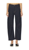 Pistola Beau Seamed Horseshoe Jeans In Black