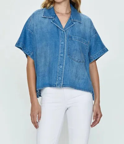 Pistola Bella Denim Vest In Vista In Multi