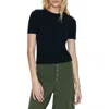 Pistola Bella Rib Crewneck T-shirt In Noir