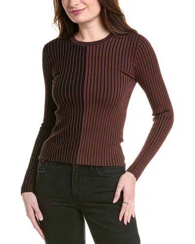 Pistola Betsy Variegated Rib Sweater In Brown