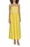 Pistola Bianca Maxi Sundress In Dandelion