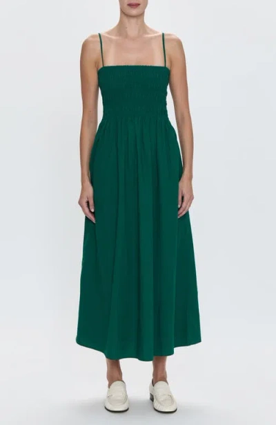 Pistola Bianca Maxi Sundress In Emerald