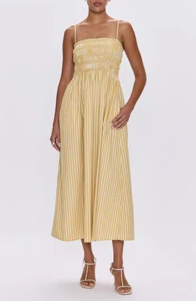 Pistola Bianca Maxi Sundress In Yellow