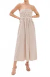 Pistola Bianca Sleeveless A-line Maxi Dress In Brown