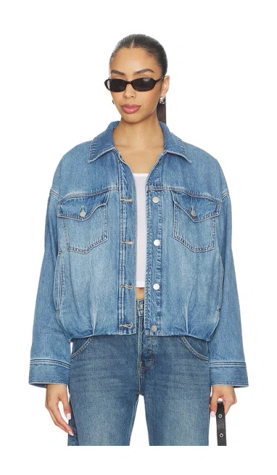 Pistola Bibi Blouson Jacket In Blue