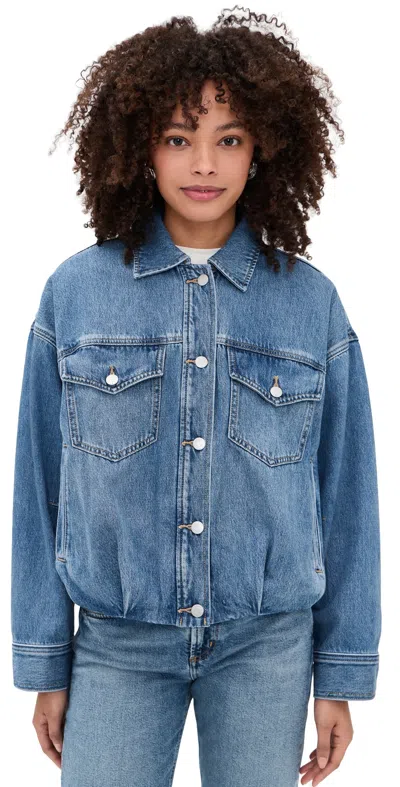 Pistola Bibi Denim Jacket Heartfelt In Blue