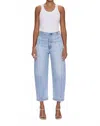 Pistola Blair High Rise Seamed Barrel Jean In Pristine In Blue