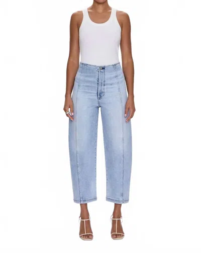 PISTOLA BLAIR HIGH RISE SEAMED BARREL JEAN IN PRISTINE