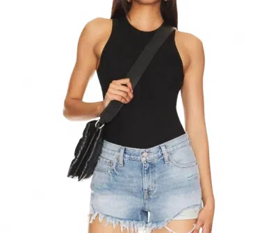 PISTOLA BLAKE SLEEVELESS BODYSUIT IN NOIR