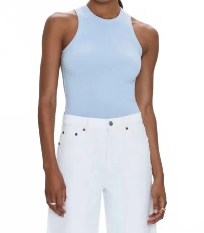 PISTOLA BLAKE SLEEVELESS CREW NECK THONG BODYSUIT IN CELESTIAL BLUE