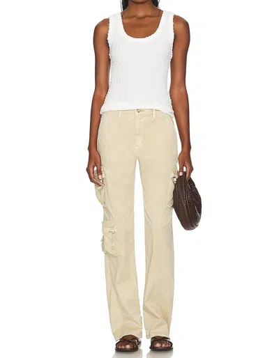 Pistola Bobbi Utility Cargo Pants In Champagne In White