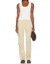 Pistola Bobbi Utility Cargo Pants In Champagne In Yellow
