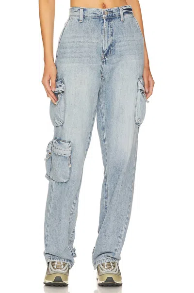 Pistola Bobbie Mid Rise Loose Straight Jean In Varsity In Multi