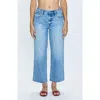 Pistola Bobbie Raw Hem Ankle Wide Leg Jeans In Facade
