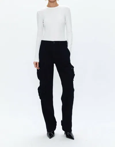 Pistola Bobbie Utility Loose Pant In Abyss In Black