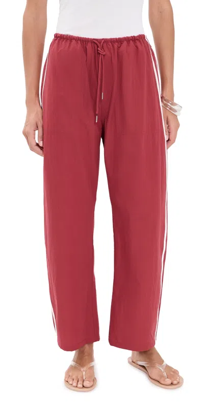 Pistola Bodie Pants Racer Red In Burgundy