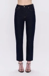 Pistola Bri Ankle Straight Leg Jeans In Black