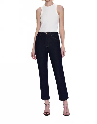 Pistola Bri High Rise Slim Straight Ankle Length Jean In Nightfall In Blue