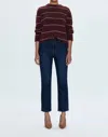 Pistola Bri High Rise Slim Straight Jean In Focus In Multi
