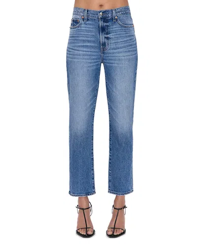 Pistola Bri High Rise Slim Straight Leg Jeans In Charleston In Blue