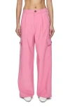 Pistola Brynn High Rise Relaxed Cargo Pants In Pink Cosmo