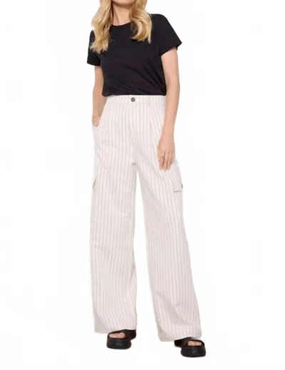 Pistola Brynn Pant In Le Blanc Pinstripe