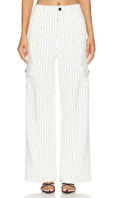 Pistola Brynn Pant In Le Blanc Pinstripe