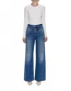 Pistola Caleb High Rise Stacked Waist Jeans In Echo In Multi