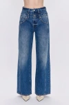 Pistola Caleb High Rise Relaxed Jeans In Echo In Blue