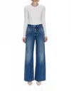 Pistola Caleb High Rise Relaxed Stack Waist Jeans In Echo In Multi